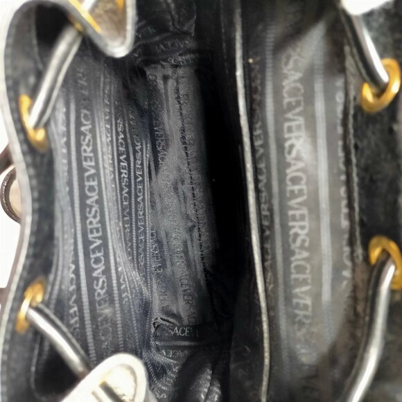 VERSACE BackPack Bag Black Leather mon-319-091525 - Picture 11 of 16